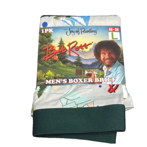 3/$18 Bob Ross Joy of Painting Boxer Briefs with Comfort Fit NWT